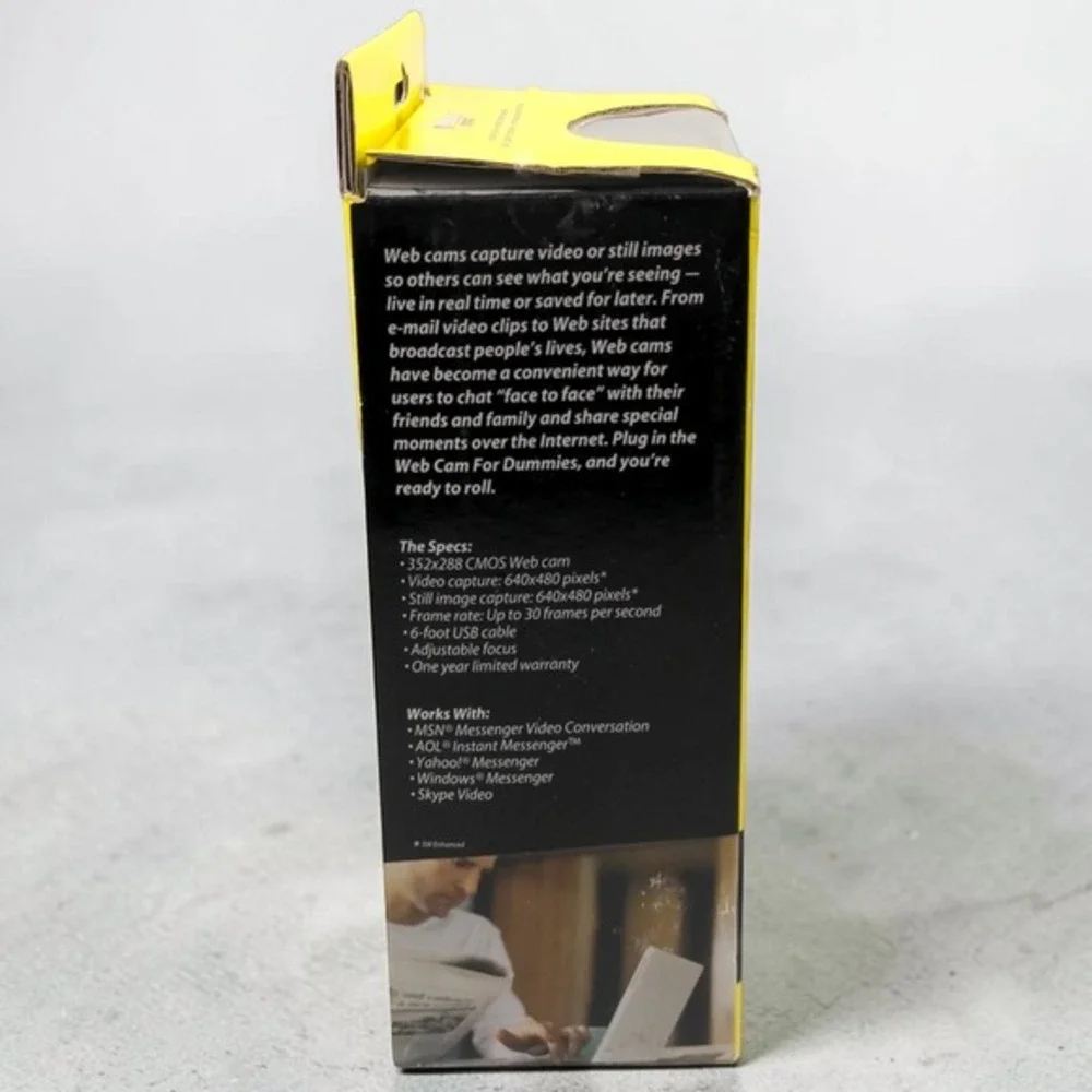 Y2K 2009‎ Web Cam for Dummies Sealed New Retro Tech PC Camera 49052-DM iConcepts